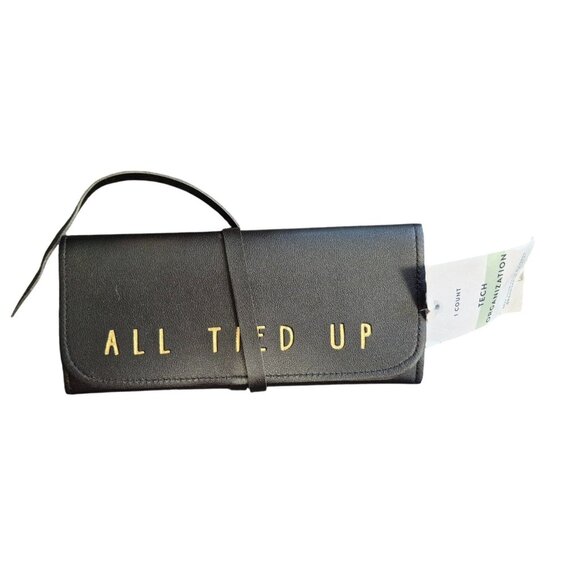 All Tied Up Black Tech Organization Travel Cord Organizer Case - Picture 2 of 6